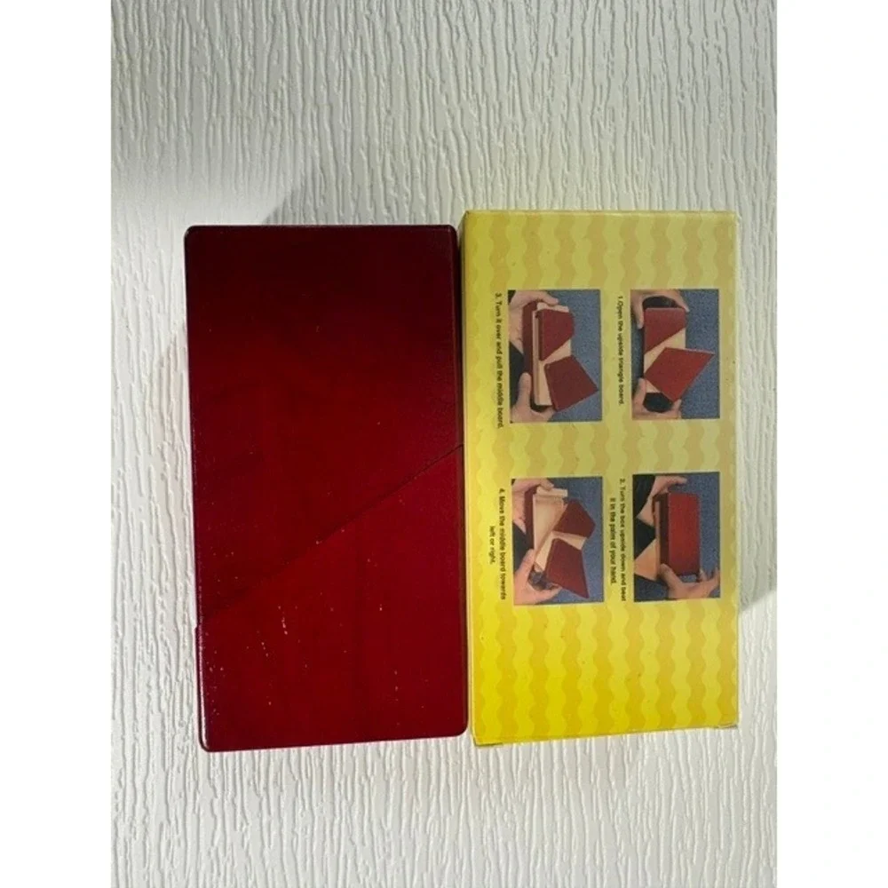 Wooden Puzzle Box Secret Hidden Compartment Brain Teaser Burgundy S0033-37